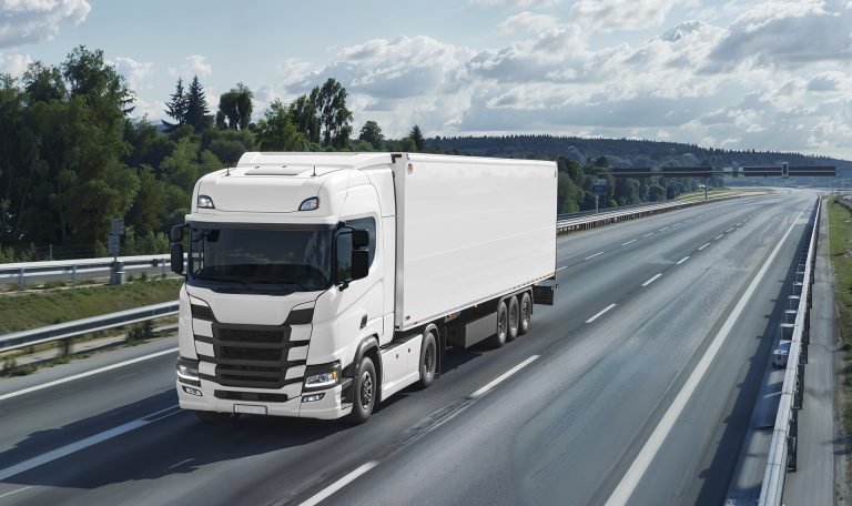 blank-cargo-truck-road